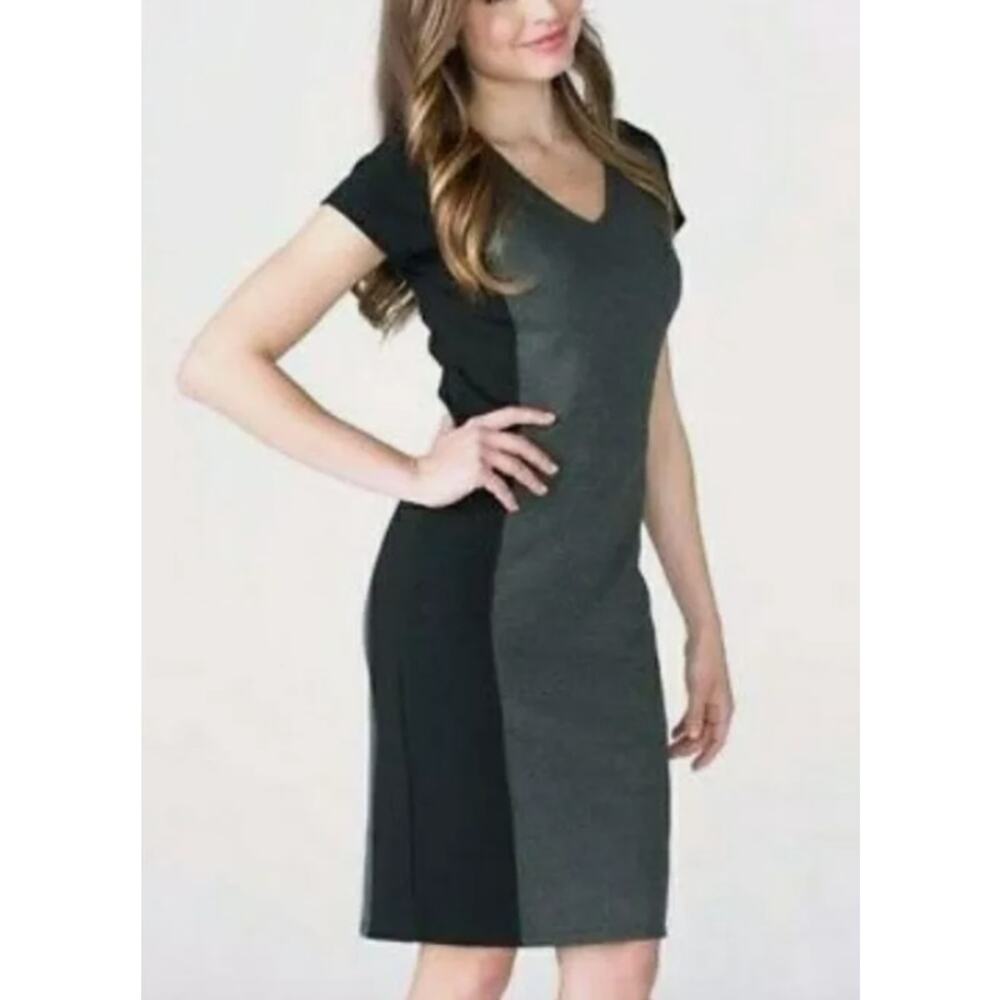 Ruby Ribbon Slimming Shapewear Sheath Dress Black Rita‎ Panel Career Size Medium